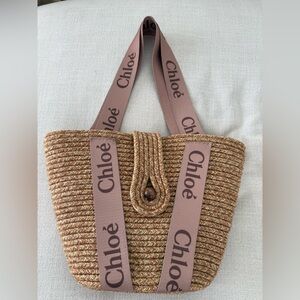 Chloé Woven Straw Shoulder Bag